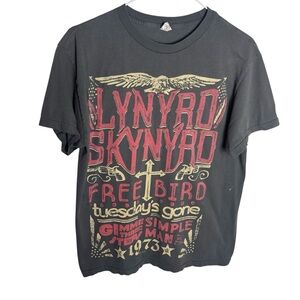 Lynyrd Skynyrd freebird retro graphic gray T shirt